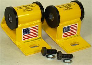 Classic Polyurethane Motor Mounts for 2.5L Wrangler YJ, 2.8L Cherokee XJ Brown Dog Classic Polyurethane for 1987-1990 2.5L Jeep Wrangler YJ and 1984-1986 2.8L V6 Cherokee XJ, and 2.8L 1986 Comanche MJ.